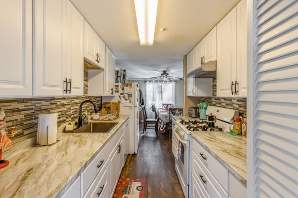 Interior, Kitchen, Wood Texture Flooring