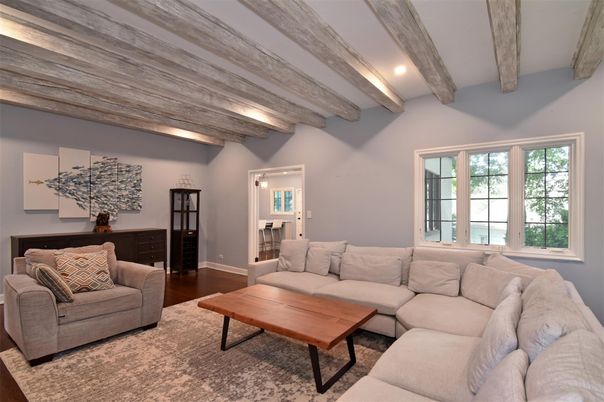 Interior, Living room, Wooden Beams, Wood Texture Flooring