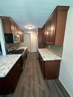 Interior, Kitchen, Wood Texture Flooring