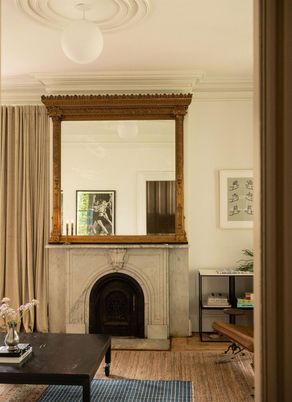 Fireplace, Interior, Pendant Lights