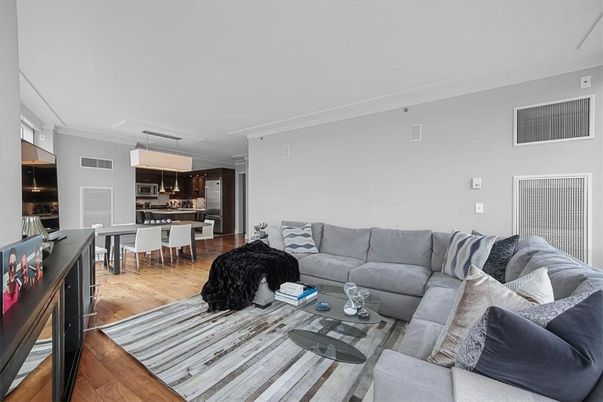 Dining room, Interior, Kitchen, Living room, Pendant Lights, Wood Texture Flooring