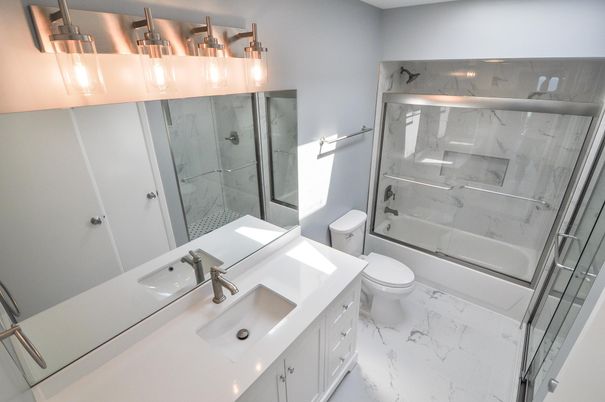 Bathroom, Glass Shower, Interior, Marble, Marble Walls