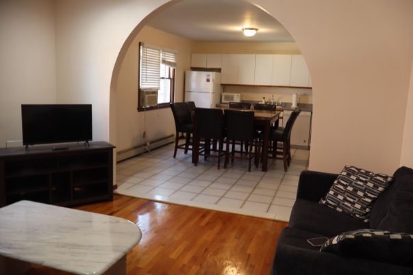 Dining room, Interior, Kitchen, Living room, Wood Texture Flooring