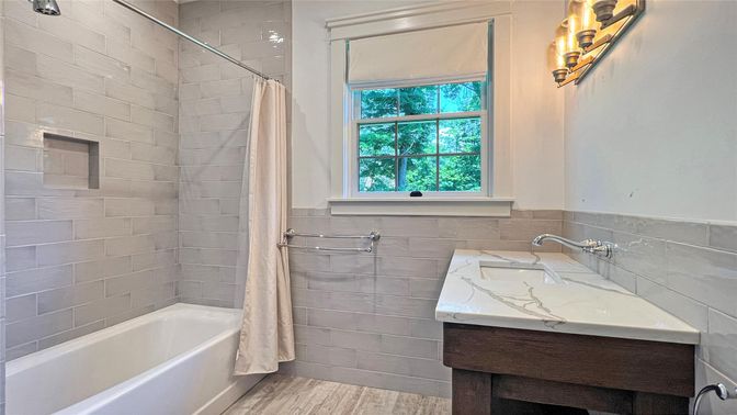 Bathroom, Interior, Wood Texture Flooring