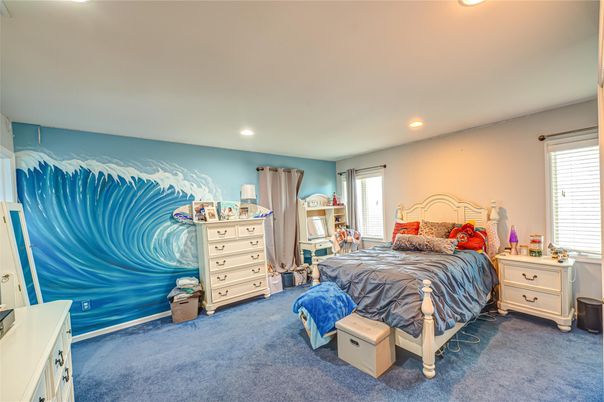 Bedroom, Interior, Recessed Lighting