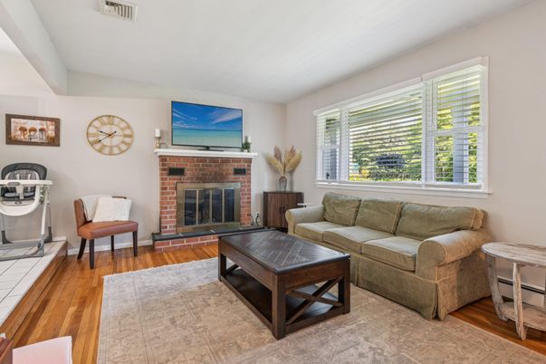 Fireplace, Interior, Living room, Wood Texture Flooring