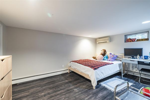 Bedroom, Home Office, Interior, Recessed Lighting, Wood Texture Flooring