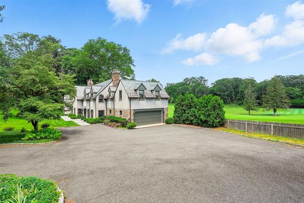 Attached, Backyard, Exterior, Facade, Tudor Revival
