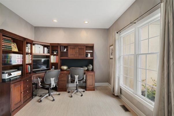 Home Office, Interior, Recessed Lighting
