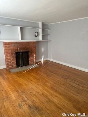 Empty room, Fireplace, Interior, Wood Texture Flooring