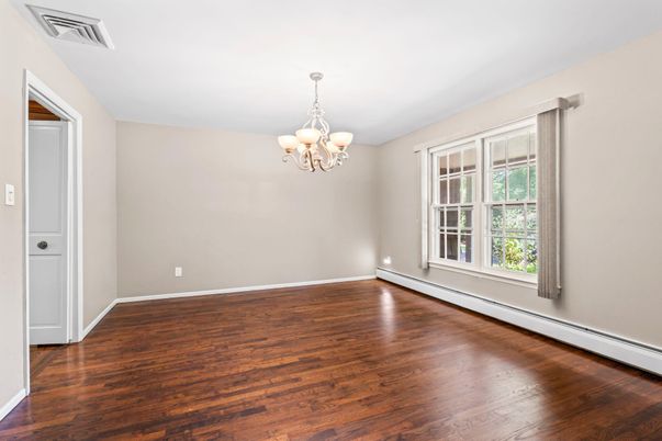 Chandelier, Empty room, Interior, Wood Texture Flooring