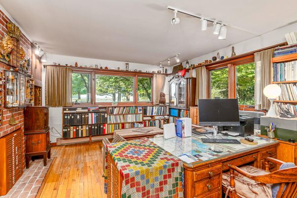 Home Office, Interior, Wood Texture Flooring