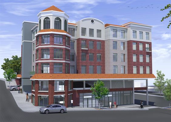 Exterior, Facade, Brick Facade, Condo Building