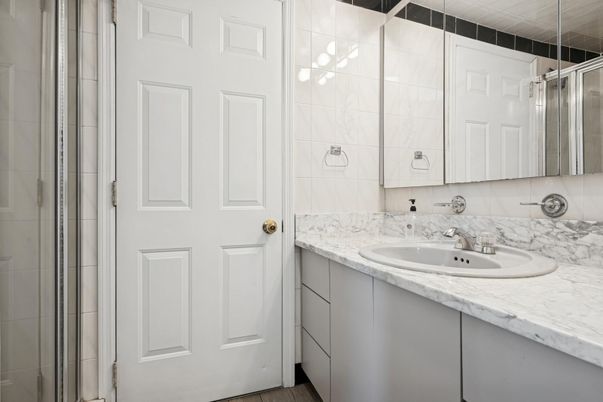 Bathroom, Glass Shower, Interior, Marble Walls