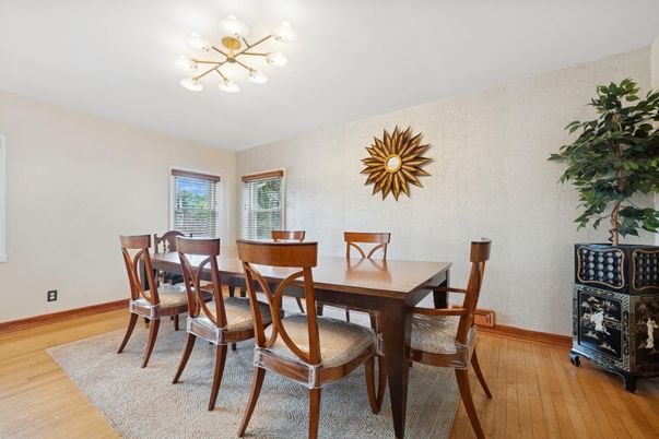 Dining room, Interior, Wood Texture Flooring
