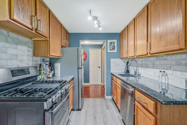 Interior, Kitchen, Wood Texture Flooring
