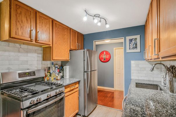 Interior, Kitchen, Wood Texture Flooring