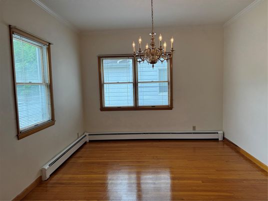 Chandelier, Empty room, Interior, Wood Texture Flooring