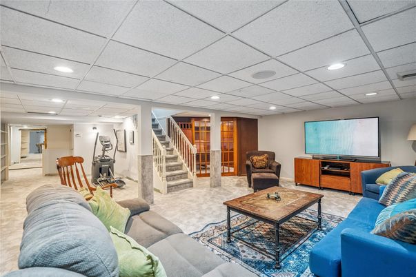 Interior, Living room, Recessed Lighting