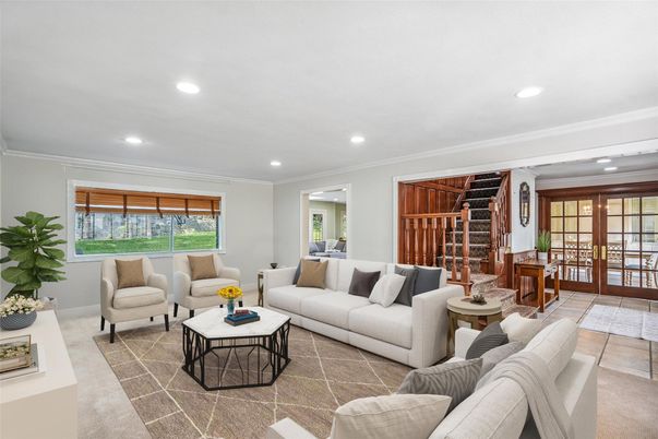 Interior, Living room, Recessed Lighting