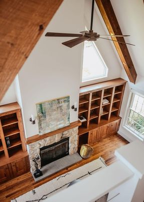 Fireplace, Interior, Wooden Beams, Wood Texture Flooring