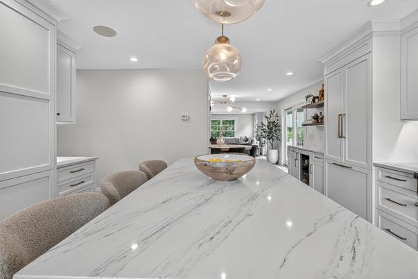 Dining room, Interior, Kitchen, Pendant Lights, Recessed Lighting