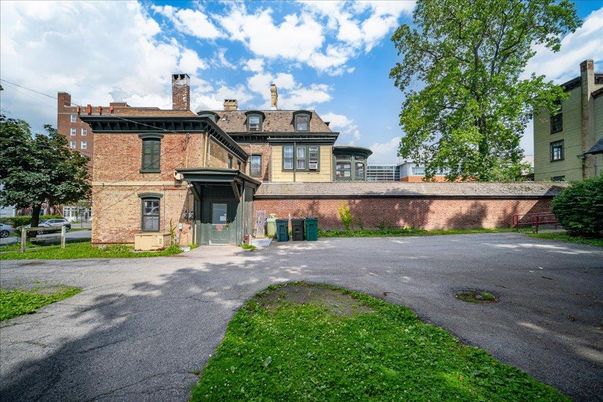 Backyard, Exterior, Facade, Brick Facade, Mediterranean