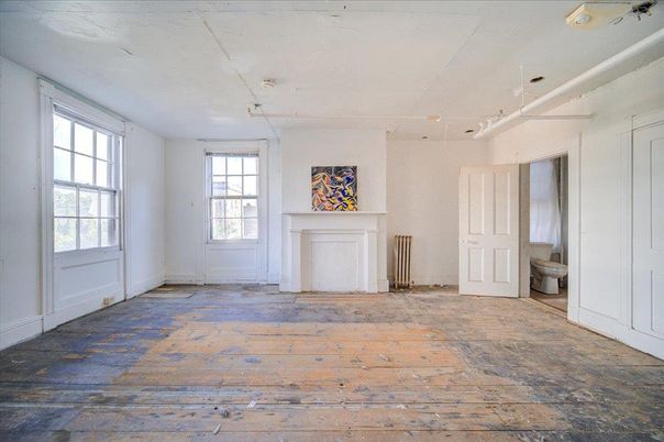 Bathroom, Empty room, Fireplace, Interior