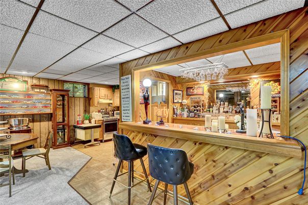 Chandelier, Dining room, Interior, Kitchen, Wooden Walls