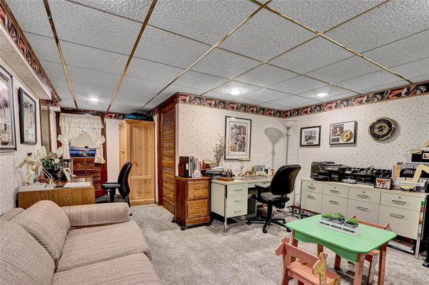 Home Office, Interior, Recessed Lighting