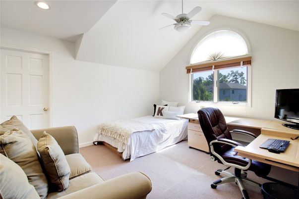 Bedroom, Home Office, Interior, Recessed Lighting
