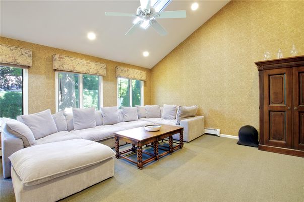 Interior, Living room, Recessed Lighting