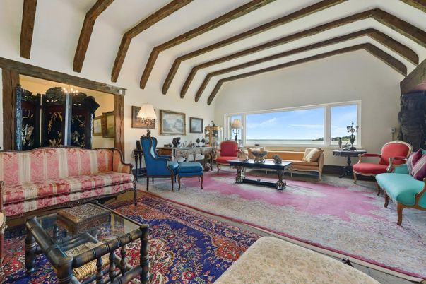 Interior, Living room, Water, Wooden Beams