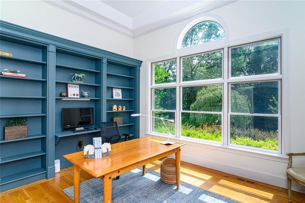 Home Office, Interior, Wood Texture Flooring