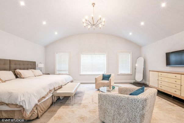 Bedroom, Interior, Pendant Lights, Recessed Lighting