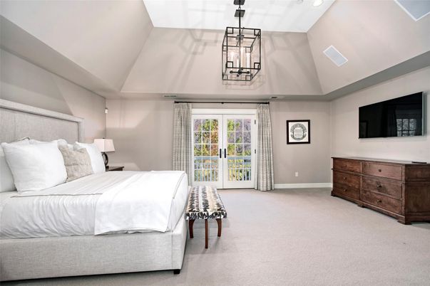 Bedroom, Interior, Pendant Lights