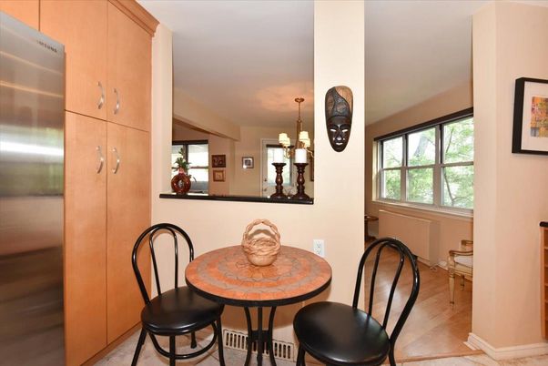 Dining room, Interior, Kitchen, Pendant Lights, Stainless Steel Appliances, Wood Texture Flooring