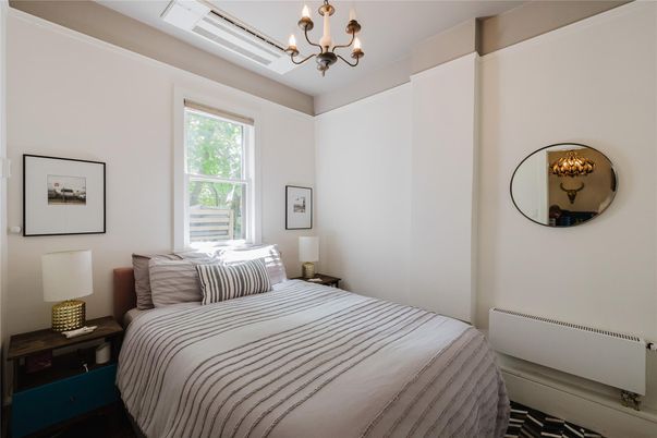Bedroom, Chandelier, Interior