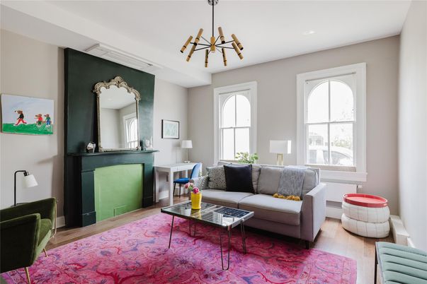Interior, Living room, Pendant Lights, Wood Texture Flooring