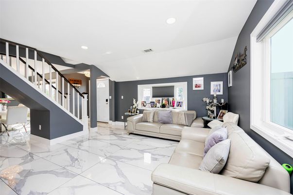 Interior, Living room, Marble, Recessed Lighting