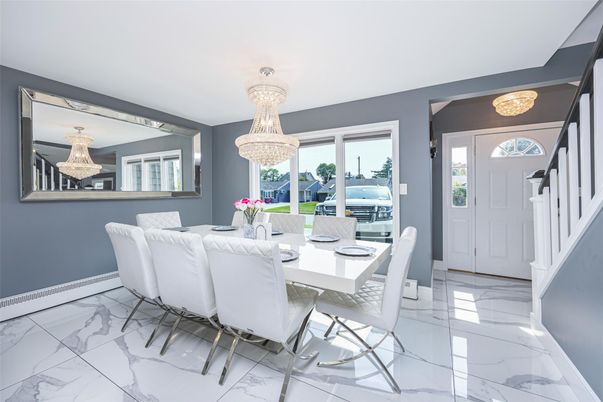 Chandelier, Dining room, Interior, Marble, Water