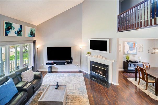 Fireplace, Interior, Living room, Wood Texture Flooring