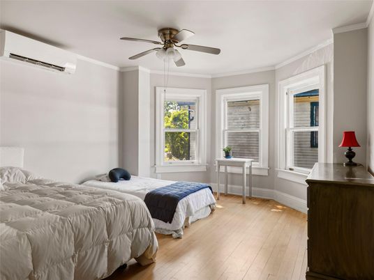 Bedroom, Interior, Wood Texture Flooring