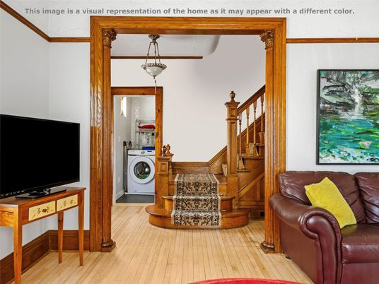 Interior, Pendant Lights, Utility Closets, Washer, Wood Texture Flooring