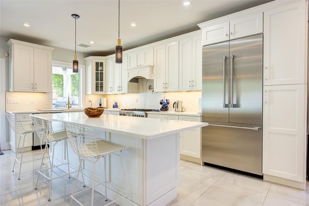 Interior, Kitchen, Pendant Lights, Recessed Lighting, Stainless Steel Appliances