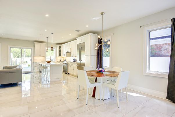 Dining room, Interior, Kitchen, Pendant Lights, Recessed Lighting