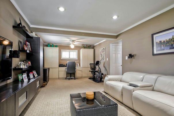 Home Office, Interior, Recessed Lighting