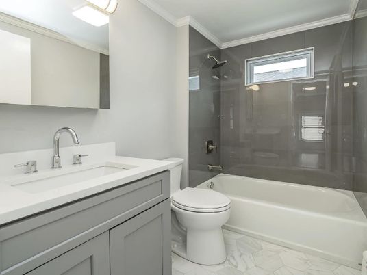 Bathroom, Glass Shower, Interior, Marble
