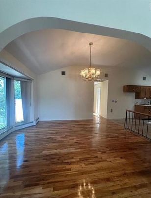 Chandelier, Empty room, Interior, Wood Texture Flooring