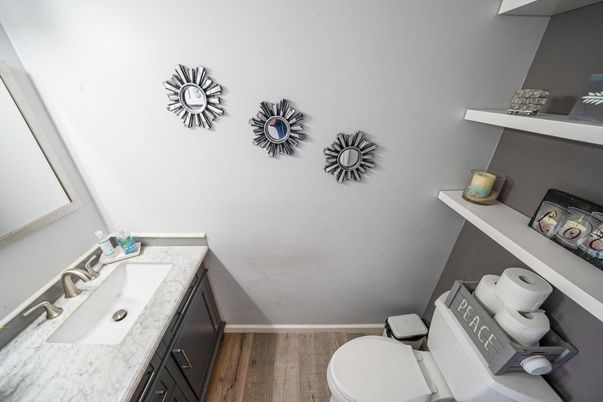 Bathroom, Interior, Wood Texture Flooring